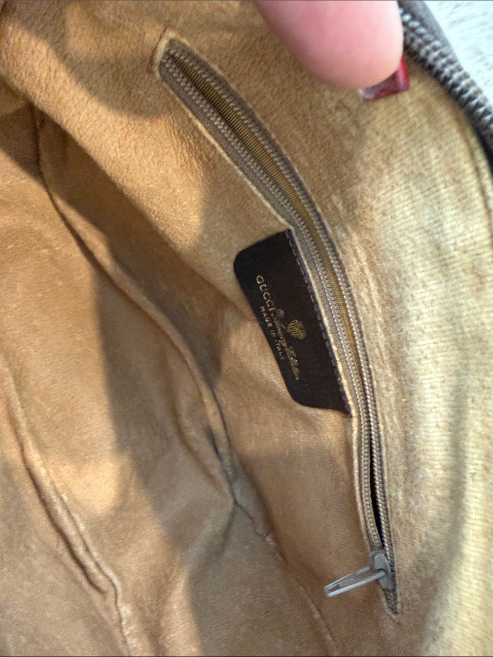 Gucci Brown GG Canvas Crossbody with Green-Red Web Detail Authentic!! Vintage - Picture 14 of 16